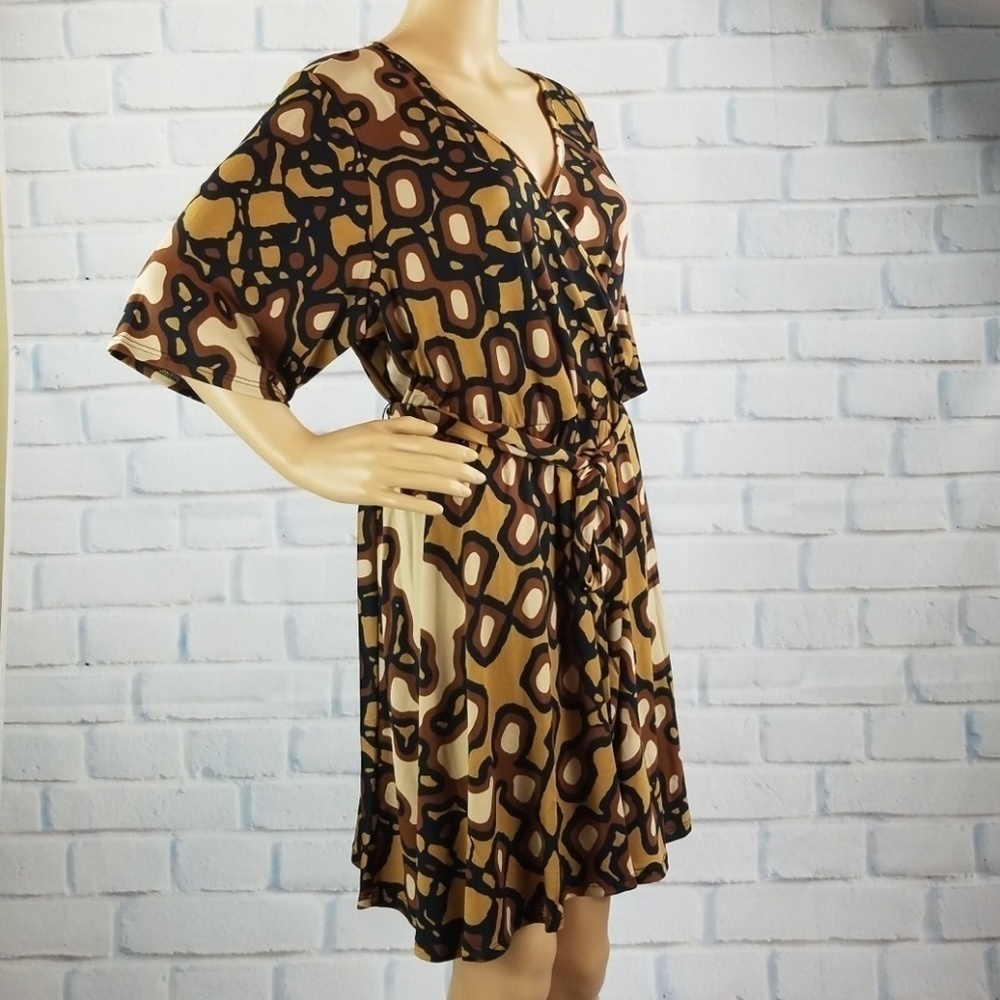 Venus women's tie waist size 2x stretch knit dress - Picture 4 of 7